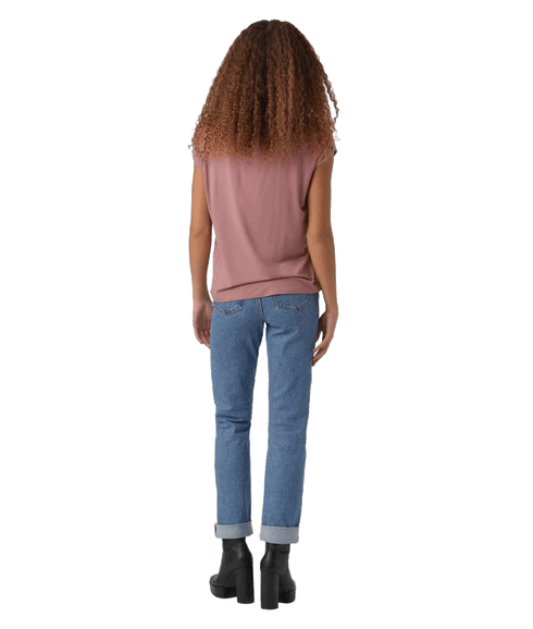 Ava Plain Ss Top - Red