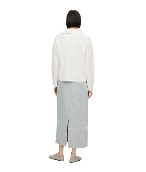 Half Zip Pullover - White