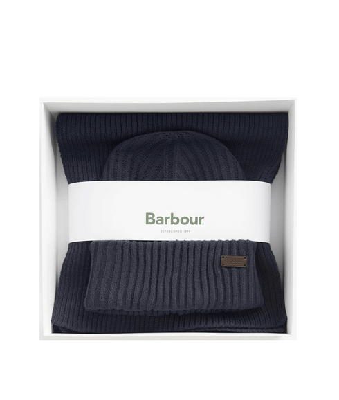 Crimdon Beanie & Scarf Gift Set - Navy