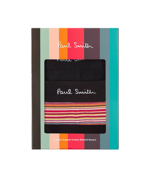 'Signature Stripe' Mixed Boxer Briefs Three Pack - Multi