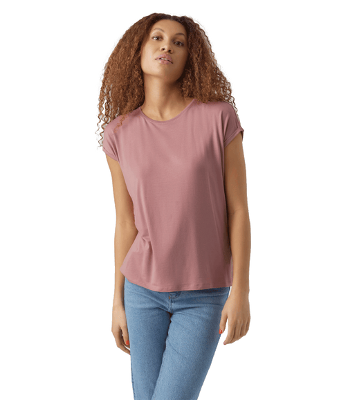 Ava Plain Ss Top - Red