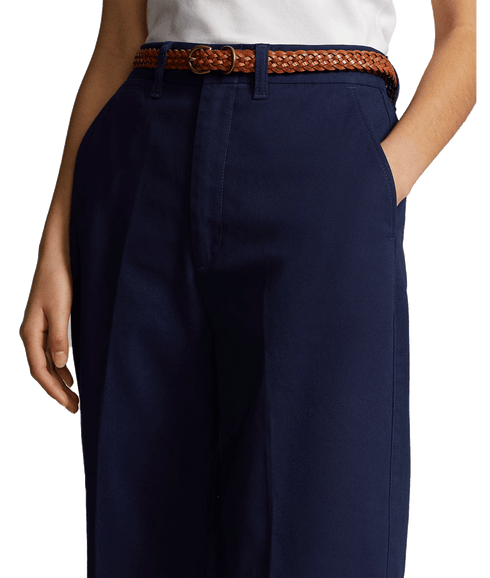 Chino Wide-leg Pant - Navy