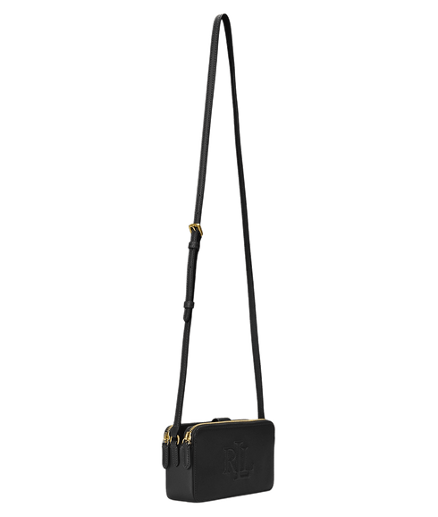 Leather Medium Witley Crossbody Wallet - Black