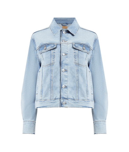 Denim Stretch Trucker Jacket - Blue