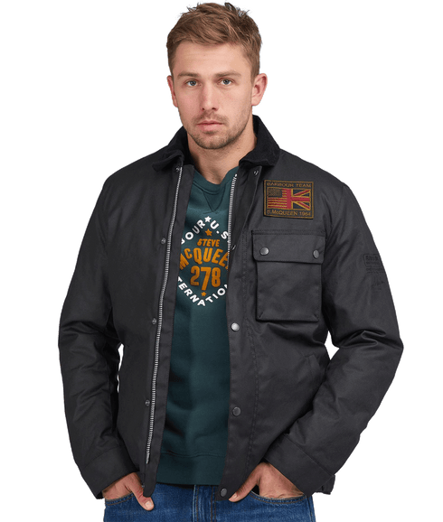 Steve McQueen Workers Wax Jacket - Black