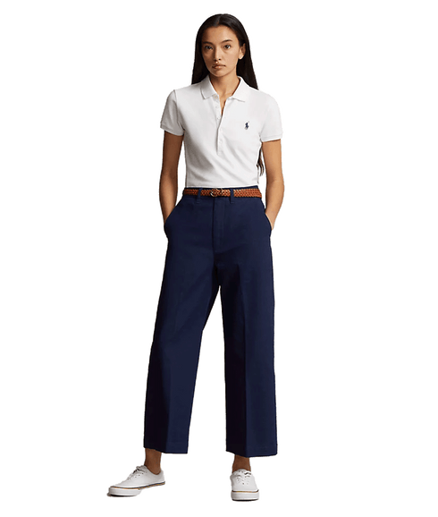 Chino Wide-leg Pant - Navy