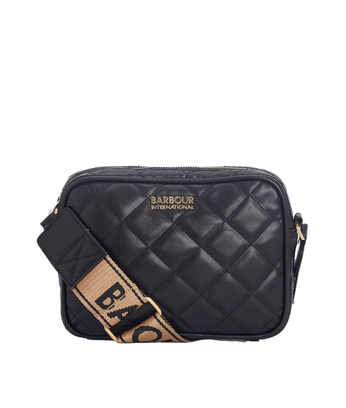 Sloane Quilted Crossbody Bag - Black