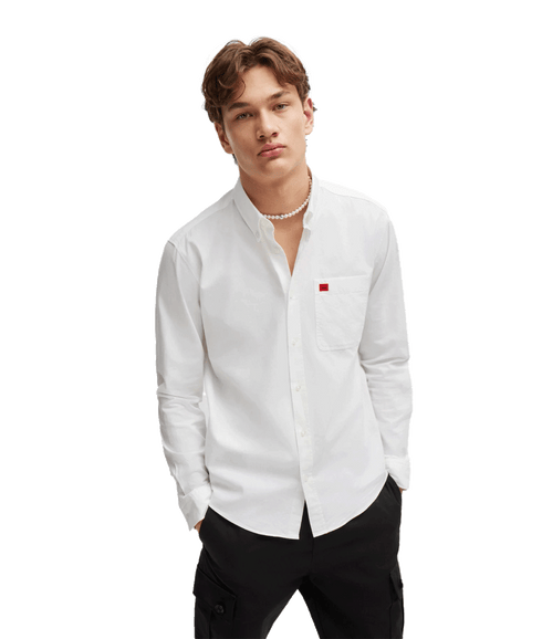 Evito Button-down Slim-fit Shirt - White