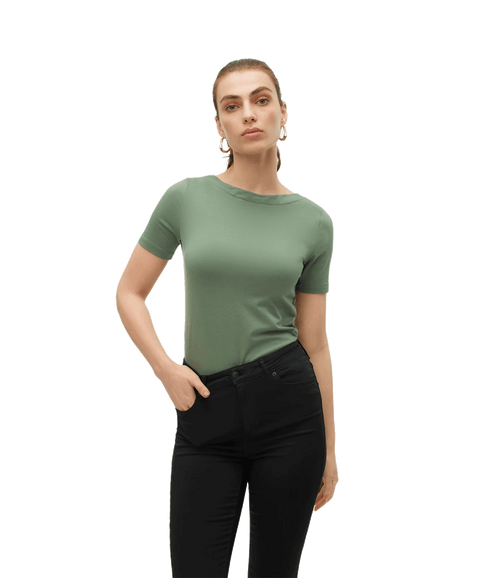 Panda Modal S/S Top - Green