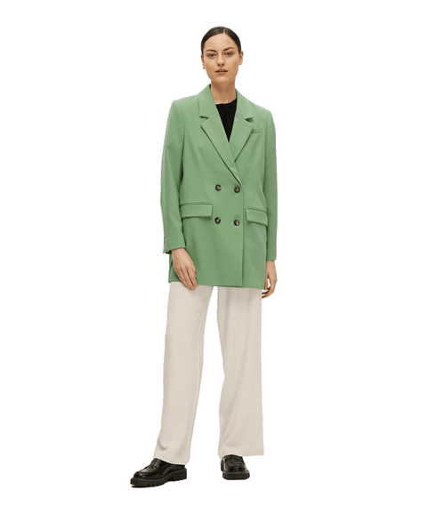 High-waisted Trousers - Cream