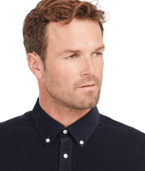 Ramsey Tailored Cord Shirt - Navy