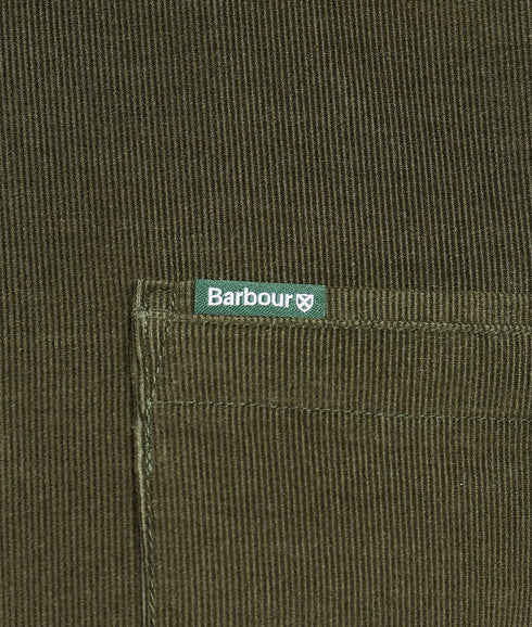 Ramsey Tailored Cord Shirt - Forest