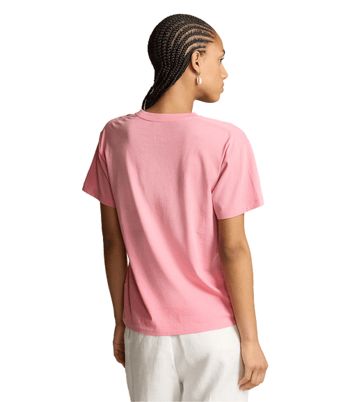 Logo Jersey Crewneck Tee - Pink