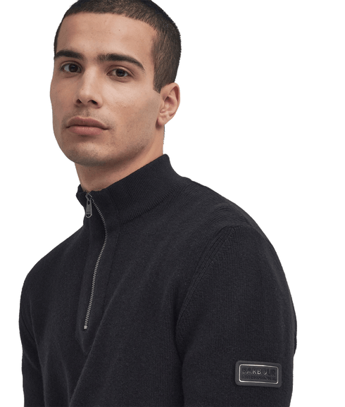 Crawley Half-Zip Jumper - Black