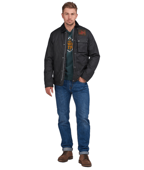 Steve McQueen Workers Wax Jacket - Black