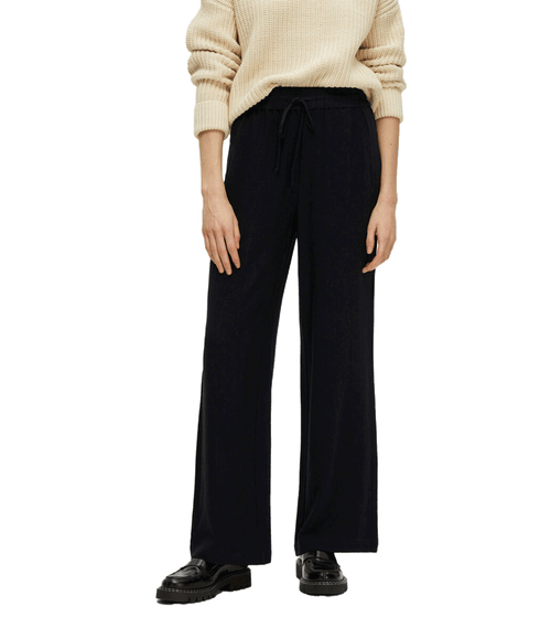 High-waisted Trousers - Black