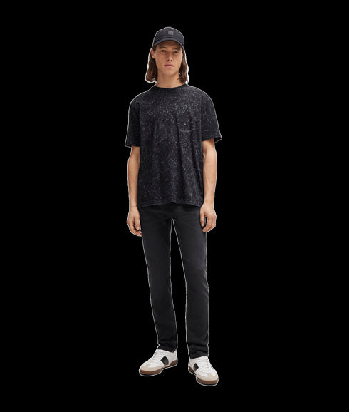 Slim-fit Jeans in Black Super-stretch Denim - Black