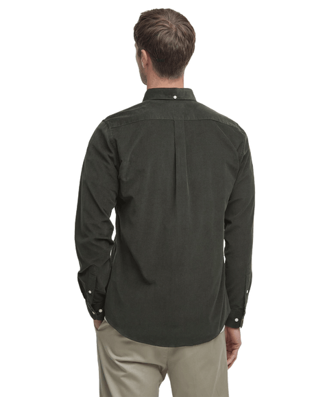 Ramsey Tailored Cord Shirt - Forest