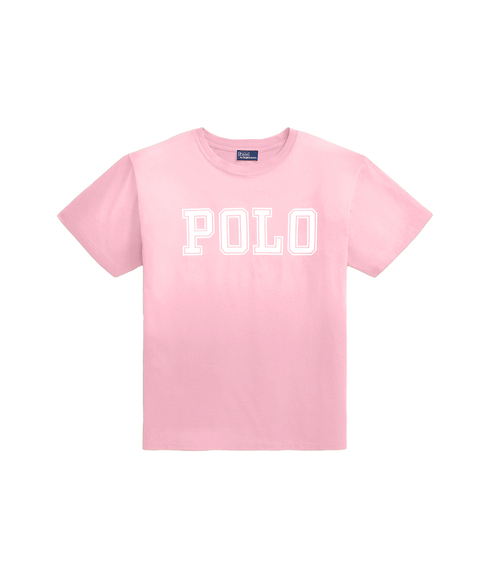 Logo Jersey Crewneck Tee - Pink