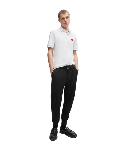Cotton-pique Slim-fit Polo Shirt With Logo Label - White