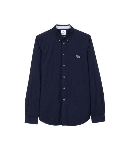 Organic Cotton Zebra Shirt - Navy