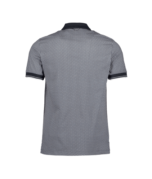 Lobyen Archive Geo Print Polo - Navy
