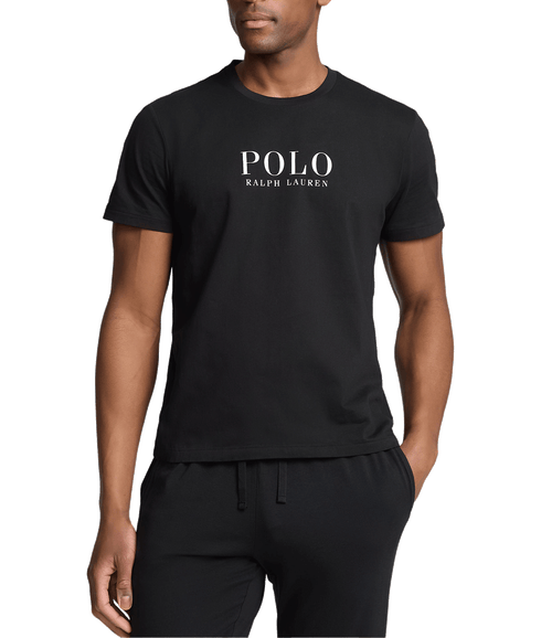 Logo Cotton Jersey Sleep Shirt - Black
