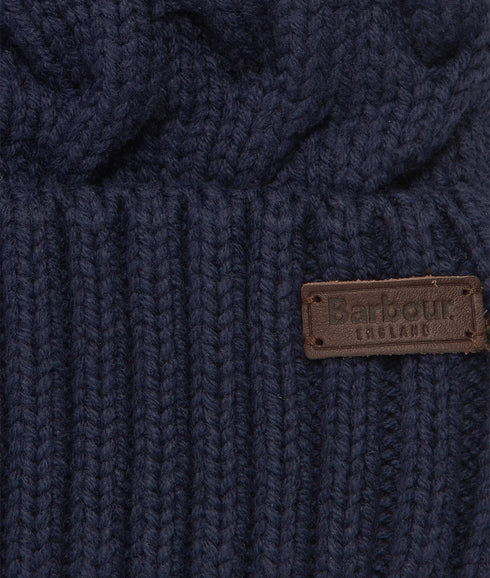 Gainford Cable Beanie - Navy