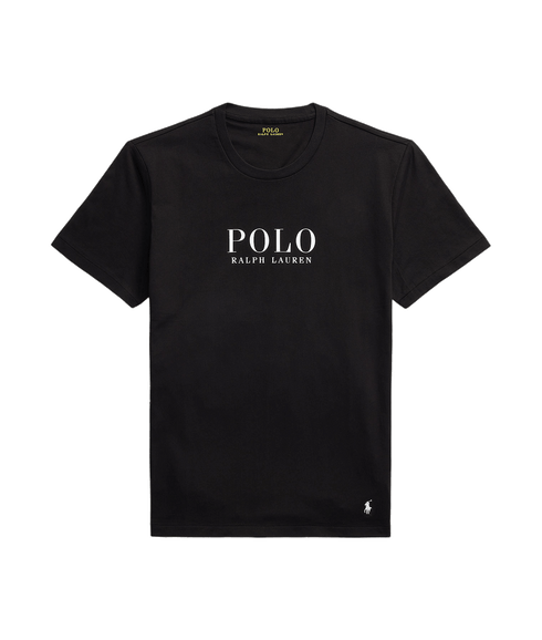 Logo Cotton Jersey Sleep Shirt - Black