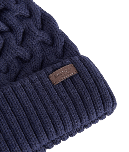 Gainford Cable Beanie - Navy
