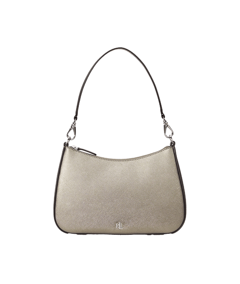 Crosshatch Leather Medium Danni Bag - Silver
