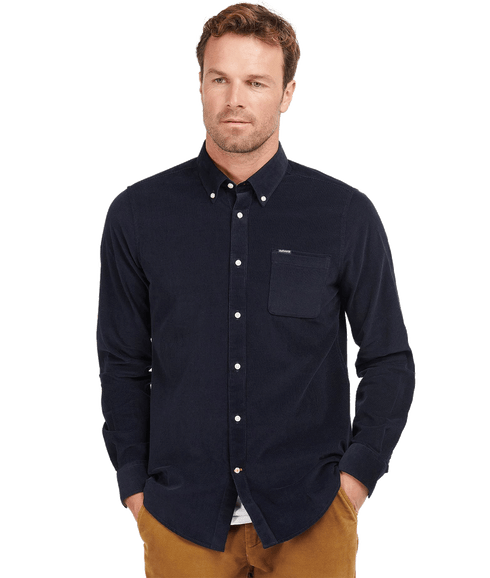 Ramsey Tailored Cord Shirt - Navy