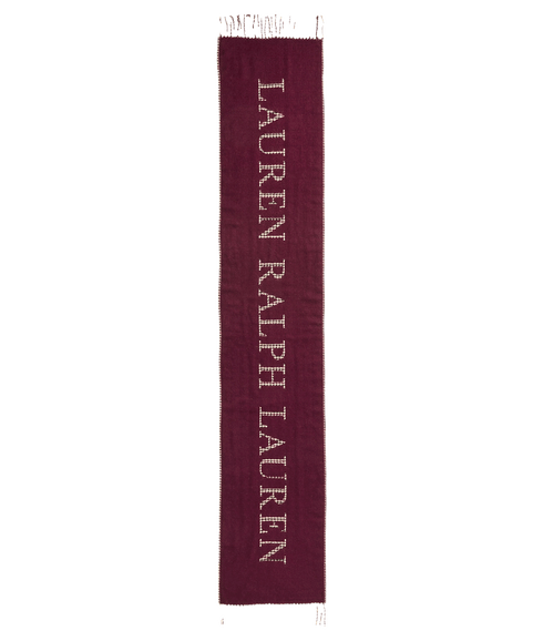 Reversible Logo Jacquard Scarf - Red