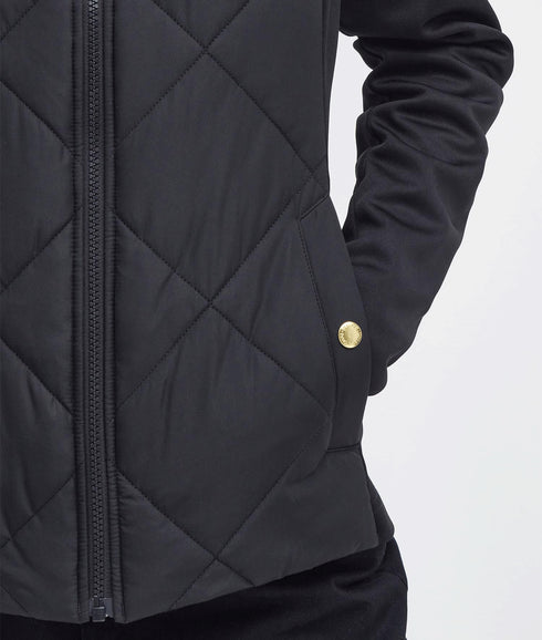 Rubins Quilted Sweatshirt - Black