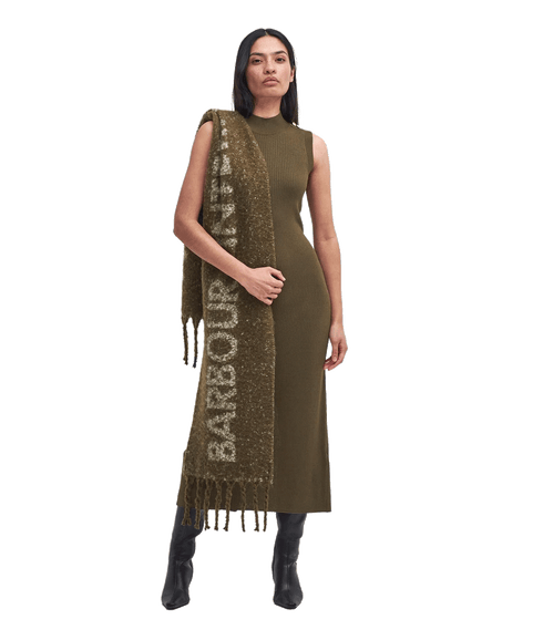 Milla Knitted Midi Dress - Green
