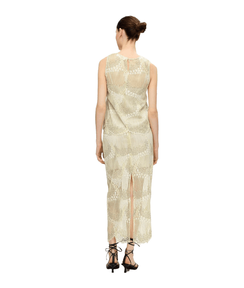 Lace Midi Skirt - Cream