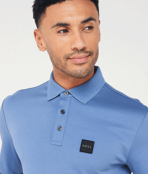 Pado 08 Regular Fit Long Sleeve Polo Shirt - Blue
