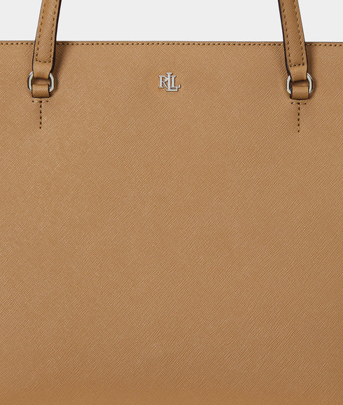 Crosshatch Leather Medium Karly Tote - Brown