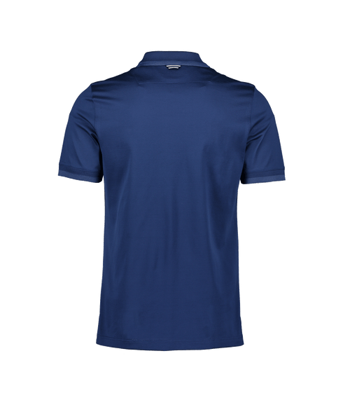 Regal Zip Neck Polo SS - Navy