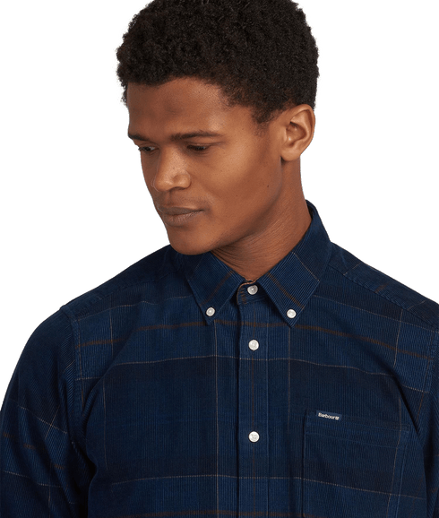 Blair Tailored Fit Shirt Midnight Tartan - Multi