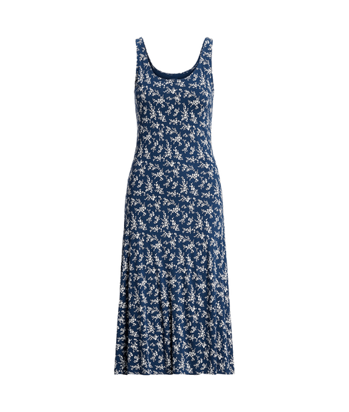 Floral Scoopneck Jersey Dress - Multi