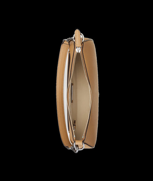 Crosshatch Leather Medium Danni Bag - Brown