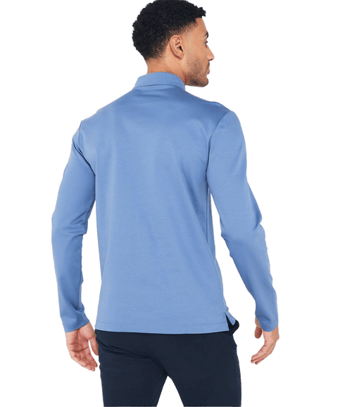 Pado 08 Regular Fit Long Sleeve Polo Shirt - Blue