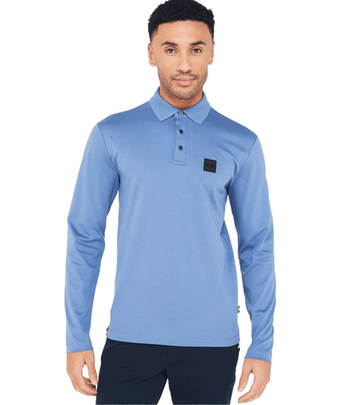 Pado 08 Regular Fit Long Sleeve Polo Shirt - Blue