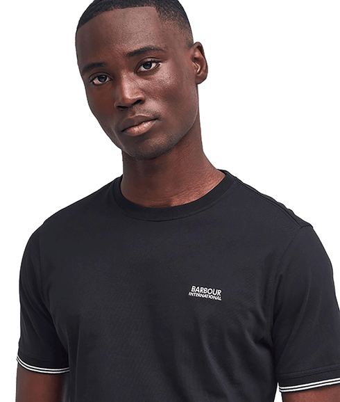 Philip Tipped T-Shirt - Black