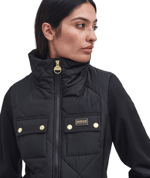 Rubins Quilted Sweatshirt - Black