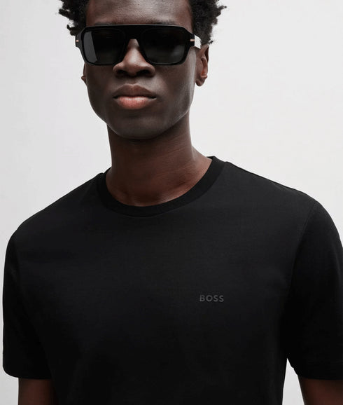 Thompson T-shirt With Rubber-print Logo - Black