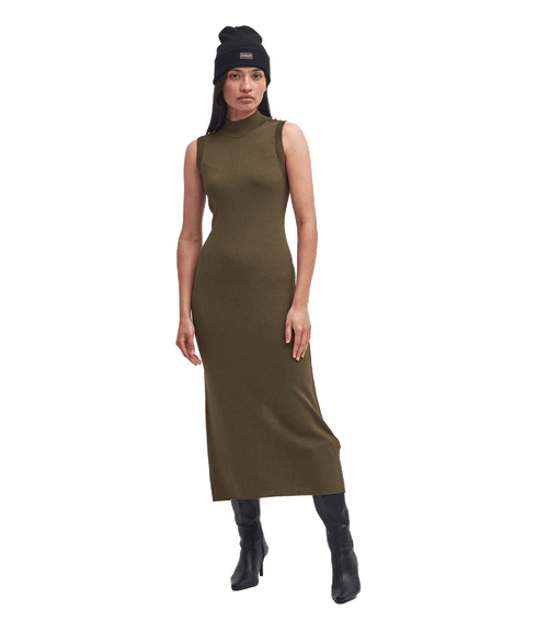 Milla Knitted Midi Dress - Green