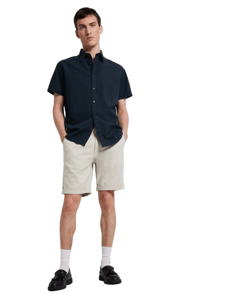 Classic Short Sleeved Shirt - Navy