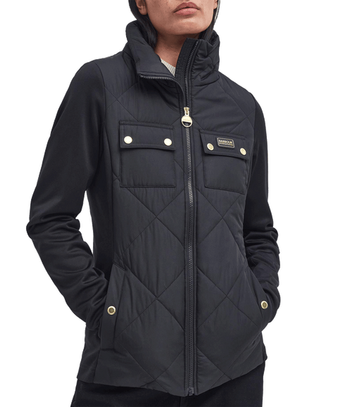 Rubins Quilted Sweatshirt - Black